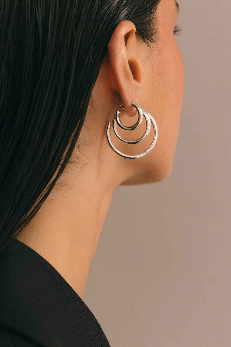 Wanderlust Classic Hoop Silver (24mm)