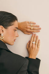 Hammered Pinky Band Silver