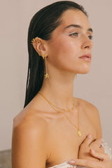 Luminous Star Drop Earring Gold Plated