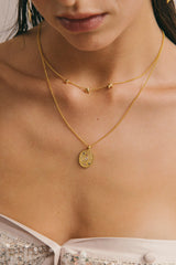 Triple Star Necklace Gold Plated