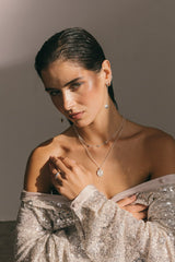 Triple Star Necklace Silver