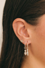 Star Duo Stud Silver