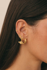 Mini Saturn Stud Gold Plated