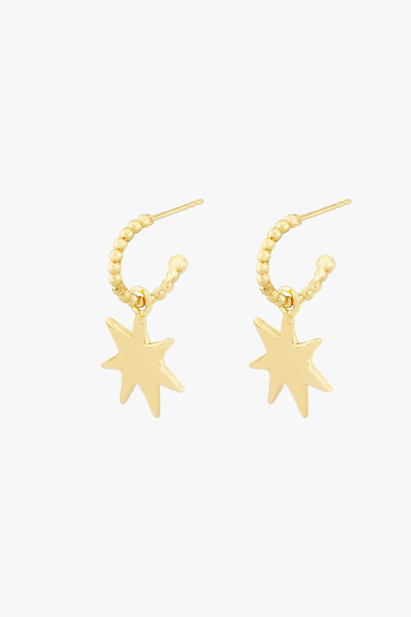 Starlit Whispers Earrings Gold Plated