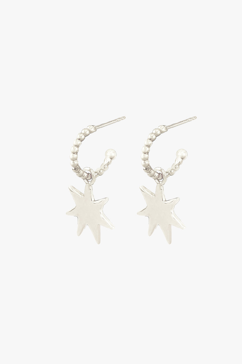 Starlit Whispers Earrings Silver