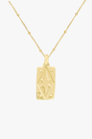 Stellar Glow Necklace Gold Plated