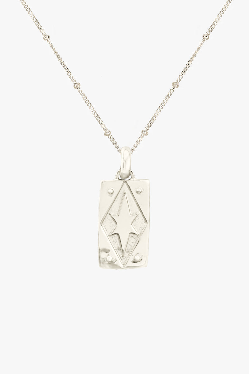 Stellar Glow Necklace Silver