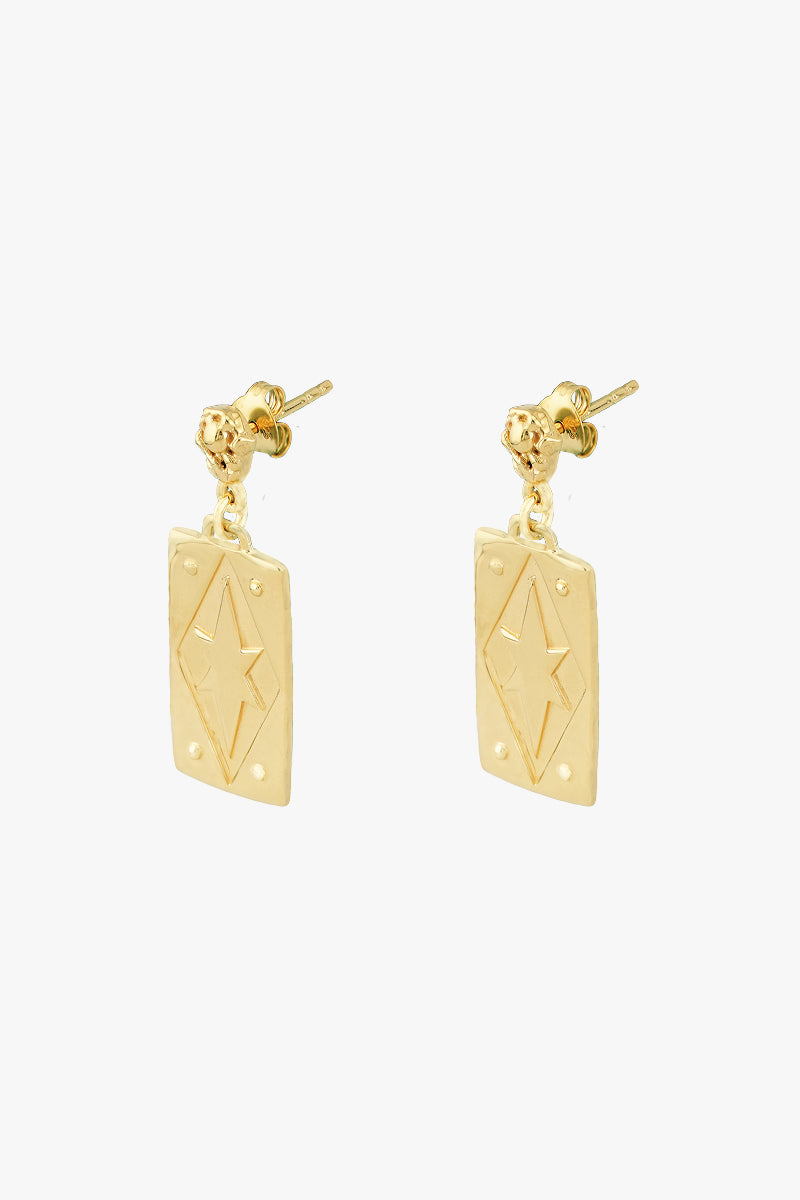 Stellar Glow Earrings Gold Plated