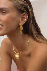 Endless Dots Huggie Gold Plated