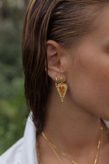 Lobster Love Earring Gold Plated