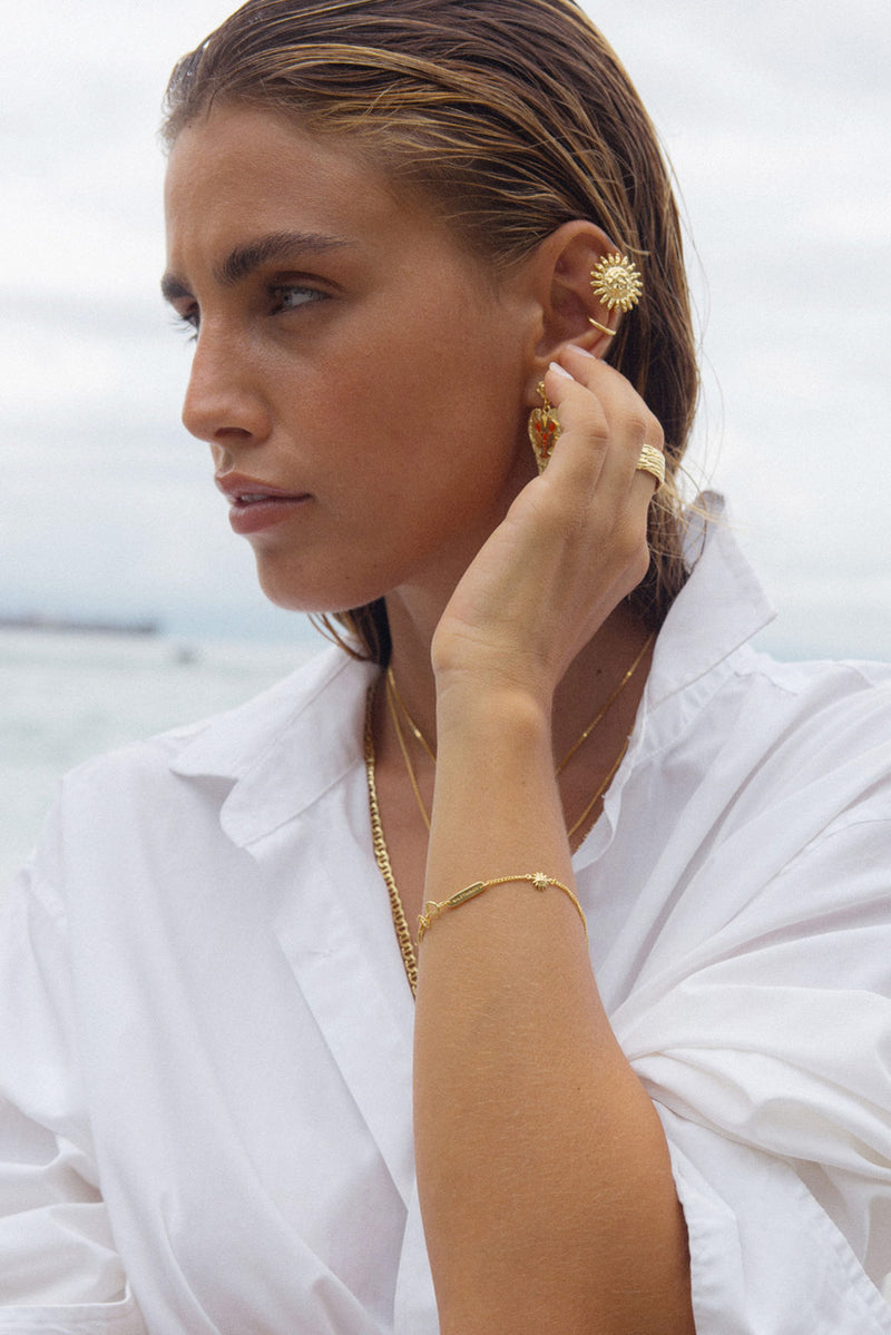 Solstice Earring Gold Plated