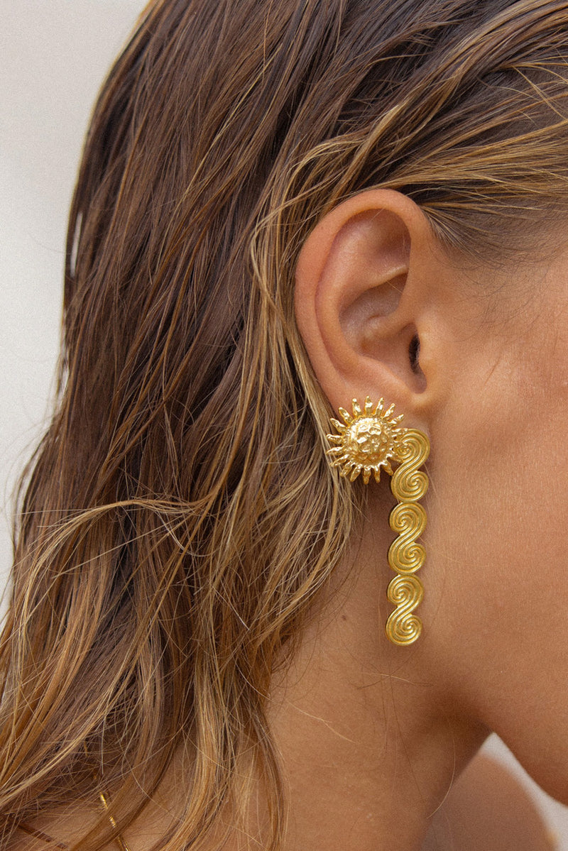 Solstice Earring Gold Plated