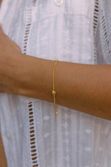 Sun Rays Bracelet Gold Plated