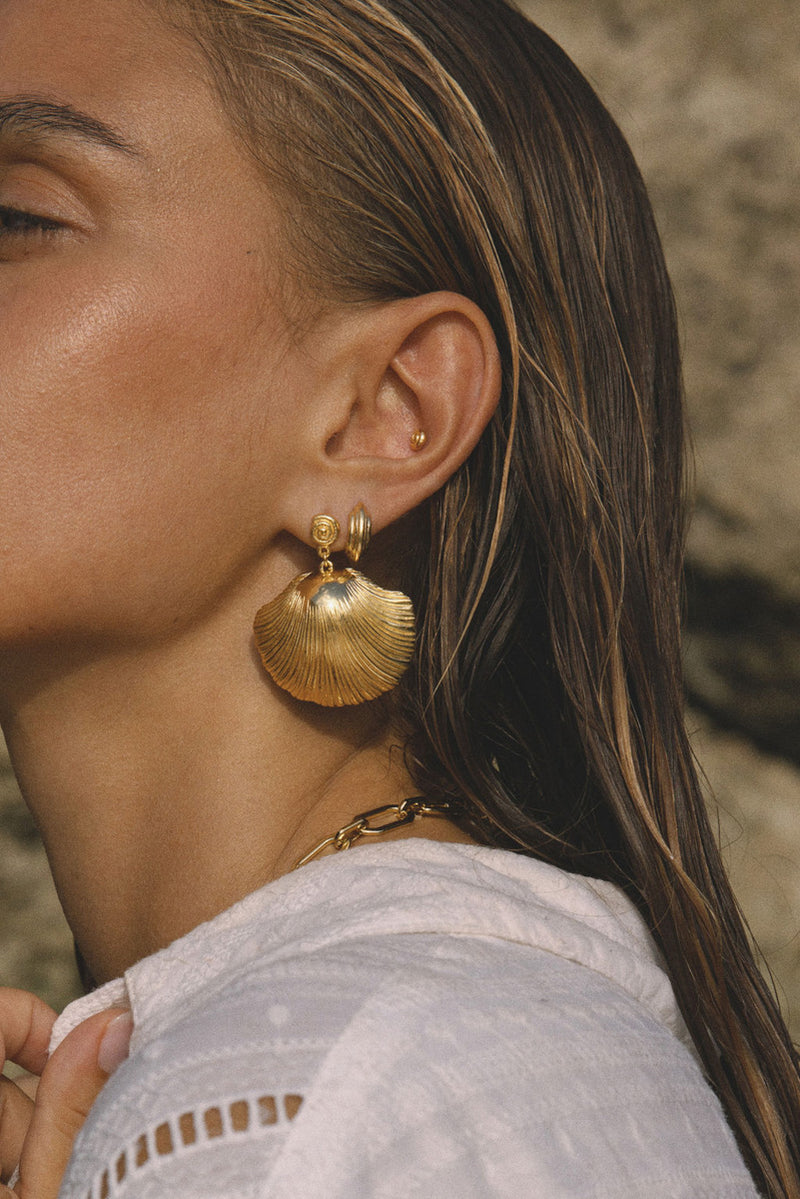 Ocean Treasure Earring Gold Plated
