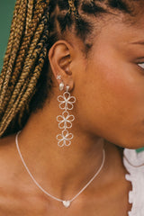 Flores Earring Silver