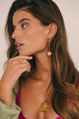 Flourish Hoop Gold Plated