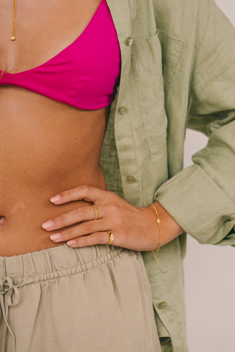 Flower Bracelet Gold Plated