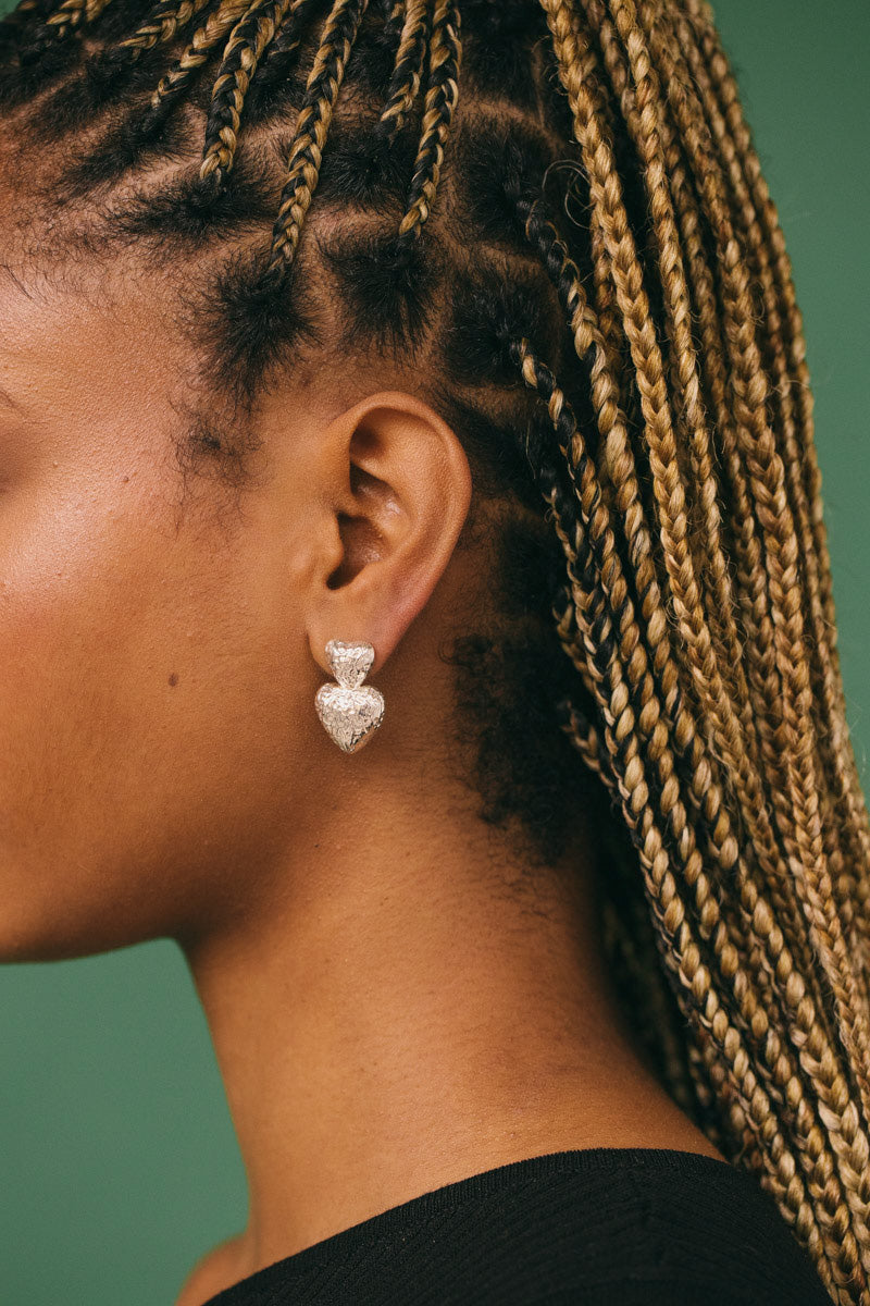 Entwined Love Earring Silver