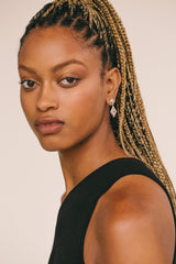 Double Spade Earring Silver