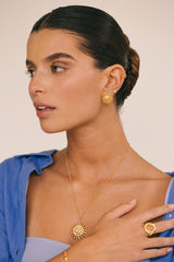 Solstice Earring Gold Plated