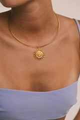 Golden Hour Choker Gold Plated