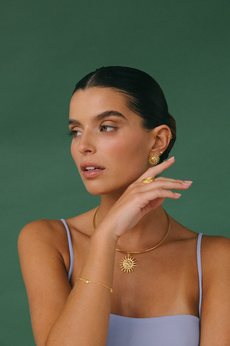 Solstice Earring Gold Plated