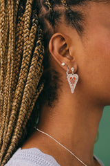 Lobster Love Earring Silver