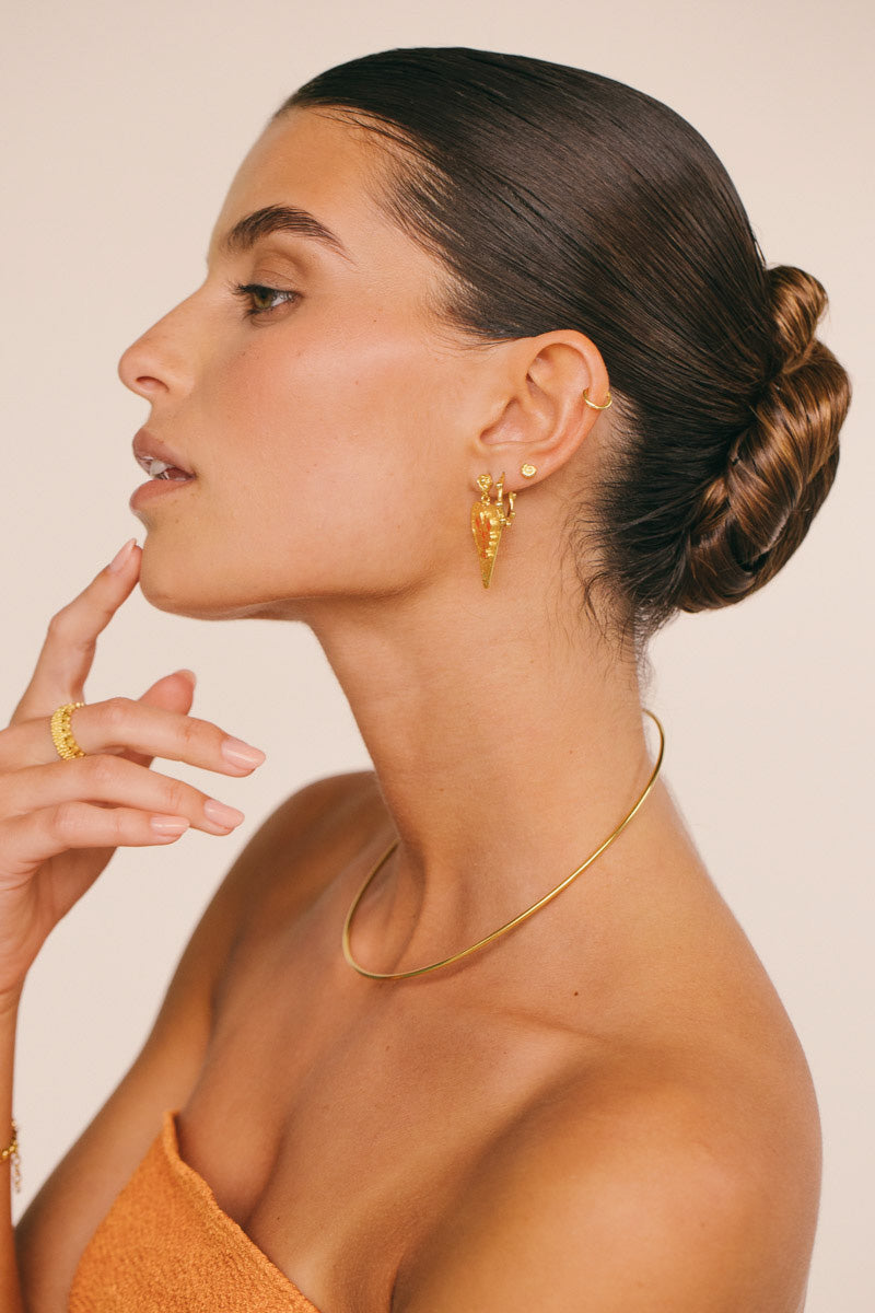 Golden Hour Choker Gold Plated