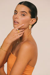 Lobster Love Earring Gold Plated