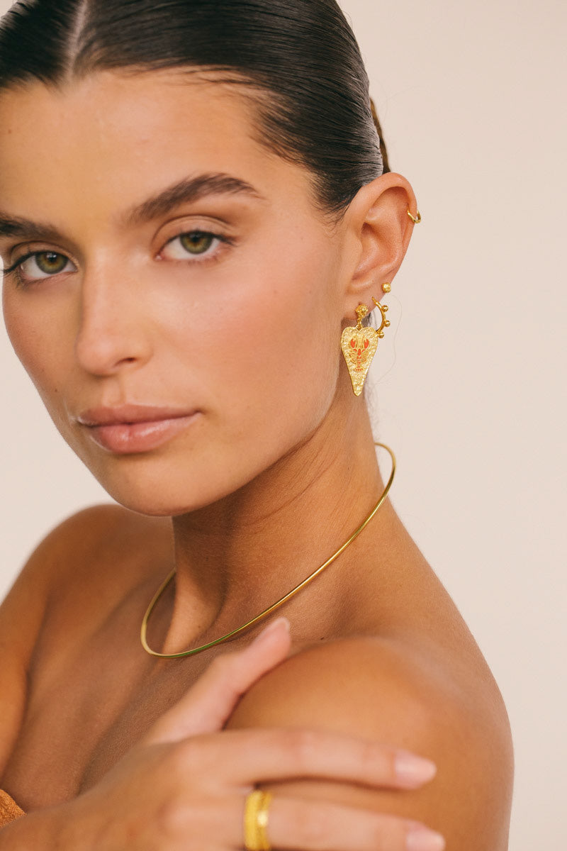 Franky Hoop Gold Plated