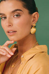 Endless Dots Huggie Gold Plated