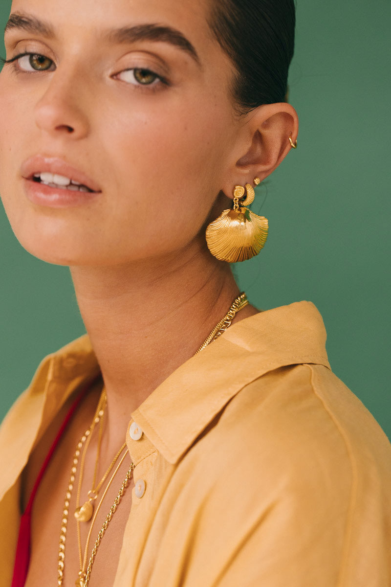 Ocean Treasure Earring Gold Plated