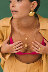 Long Mariner Chain Necklace Gold Plated (60cm)