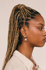 Medusa Hoop Earring Silver