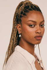 Medusa Hoop Earring Silver