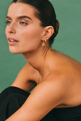 Wide Classic Huggie Gold Plated