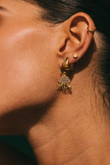 Wide Classic Huggie Gold Plated