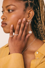 Botanic Chain Earring Silver