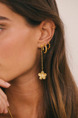 Botanic Chain Earring Gold Plated