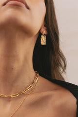 Stellar Glow Earrings Gold Plated