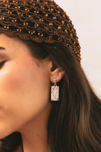 Stellar Glow Earrings Silver