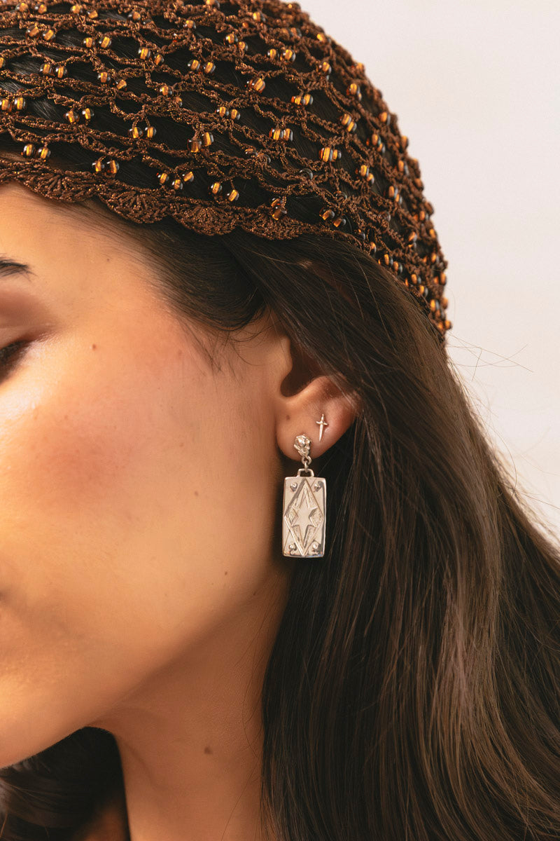 Sacred Sword Stud Silver