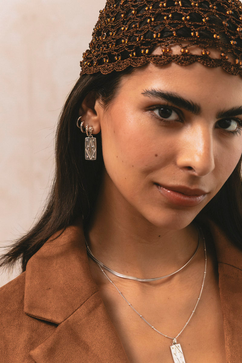 Stellar Glow Earrings Silver