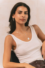 Sacred Sword Earrings Silver