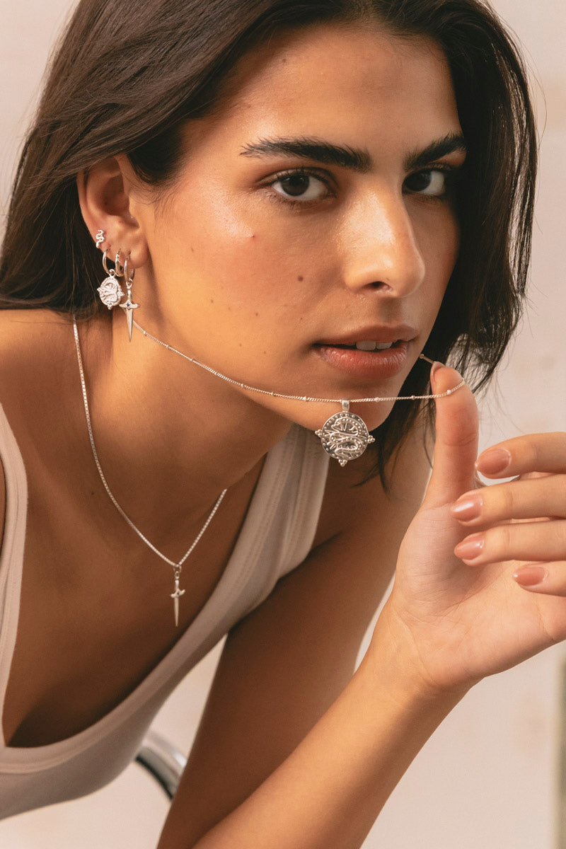 Serpant Necklace Silver