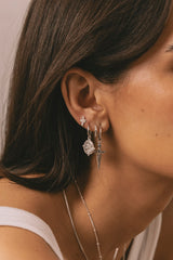 Sacred Sword Earrings Silver
