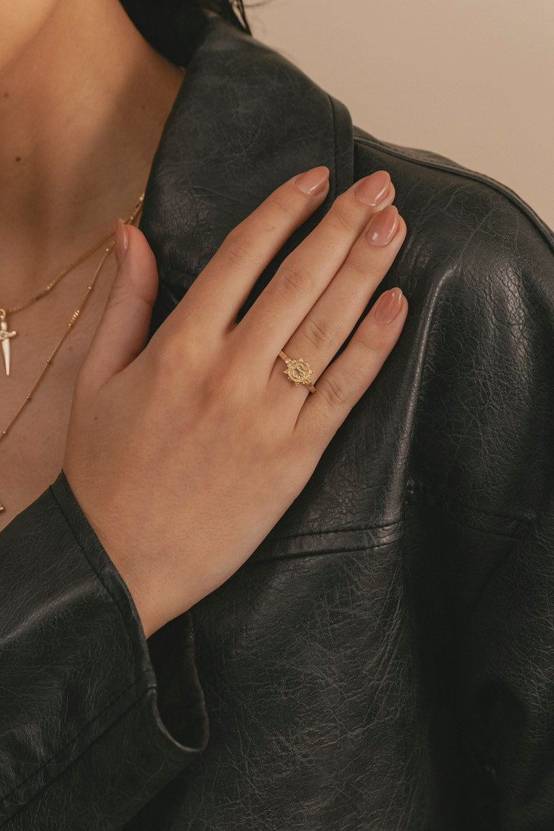 Serpant Snake Ring Gold Plated
