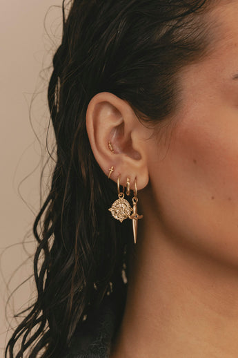 The Serpant Earring Gold Plated