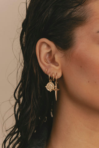 The Serpant Earring Gold Plated
