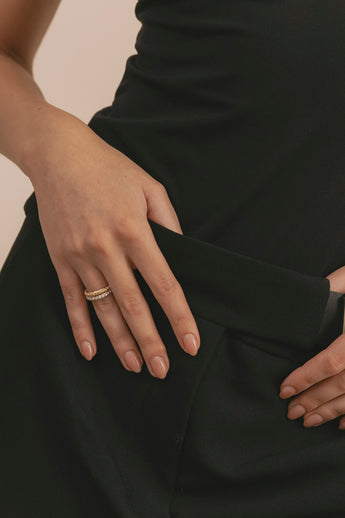 Solar Glow Ring Silver